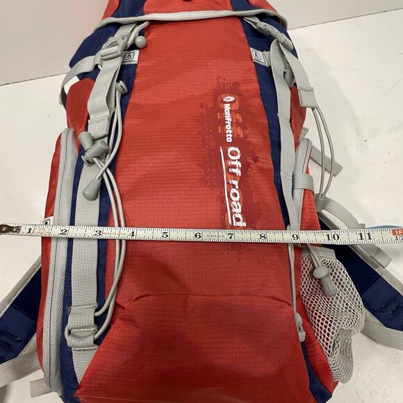 Manfrotto Offroad Hiking Camera Backpack in Red/Blue - 30L - Padded Pockets Bag - Picture 5 of 9